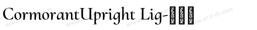 CormorantUpright Lig字体转换